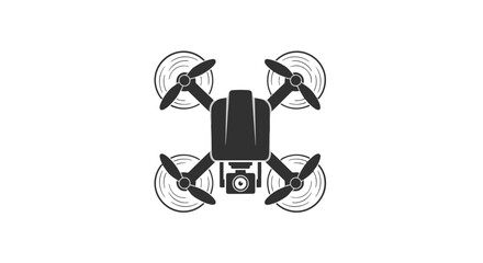 Drone with Four Rotating Propellers. © Acuba