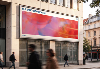 Building Signboard Mockup – Outdoor Branding Presentation (PSD)
