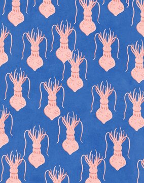 squid pattern background