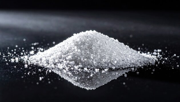 Glistening diamond powder with microscopic facets reflecting light in a dazzling display