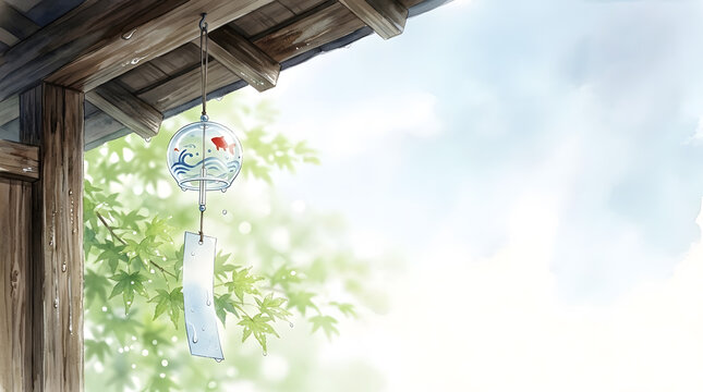 雨上がりの風鈴