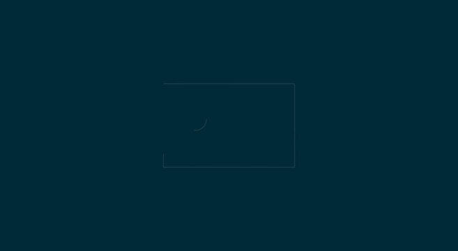 Minimalist loading spinner animation with thin line on dark animation background
