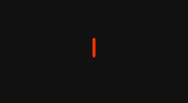 Minimalist red loading spinner animation on dark animation background progress