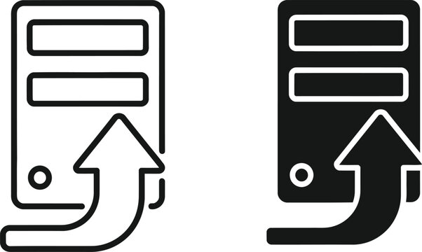 Download and upload computer server icons