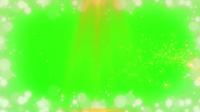 Inspirational Never Give Up Quote on Golden Moving Light Streak and Particle Background