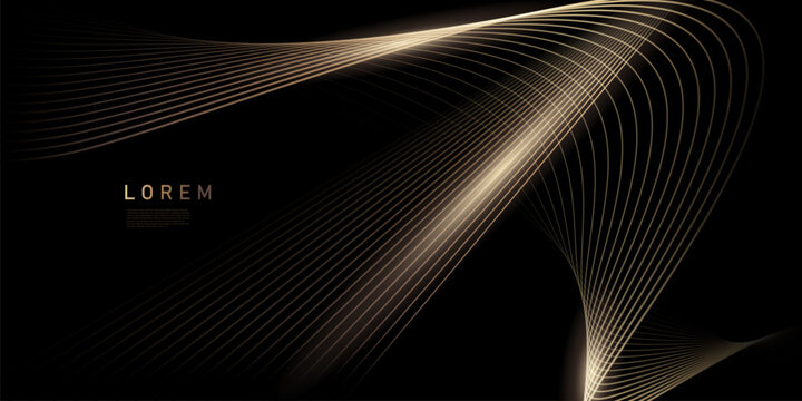 Vector illustration with a black background, modern abstract design.