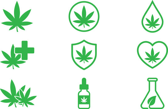 Financial growth and market trend icon set with stacked coins money bag upward graph lines and directional arrow symbols
