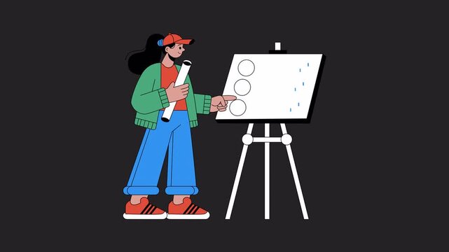 Project Planning Animation Alpha Channel