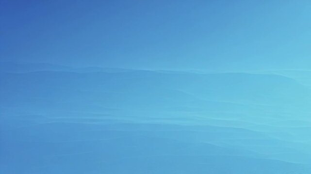 Smooth gradient of midnight blue to sky blue waves in a flowing motion