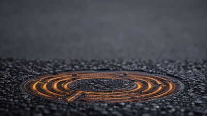 Naklejka premium Glowing Labyrinth Pattern Business Background for Corporate Technology Concept
