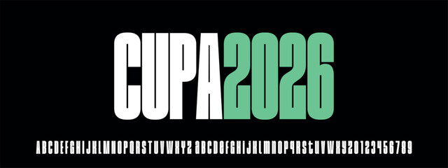 Modern Tall Condensed Display Font for Sports Branding Headlines and Posters Design © new
