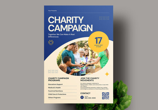 Charity Campaign Flyer Layout