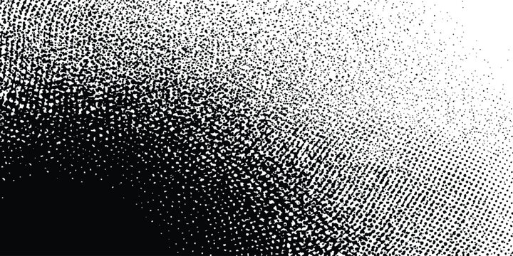 Abstract black and white grunge background. dirt overlay or screen effect use for grunge and vintage image style .Rubbed texture with a halftone raster pattern. paper texture design