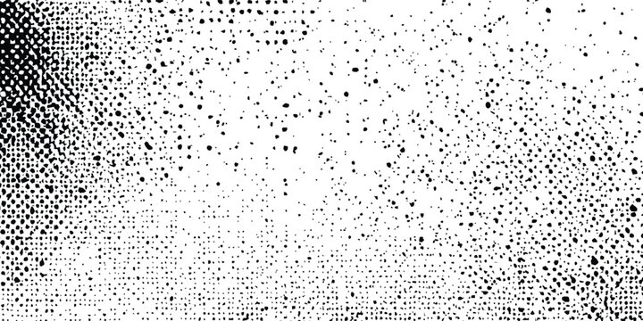 Abstract black and white grunge background. dirt overlay or screen effect use for grunge and vintage image style .Rubbed texture with a halftone raster pattern. paper texture design