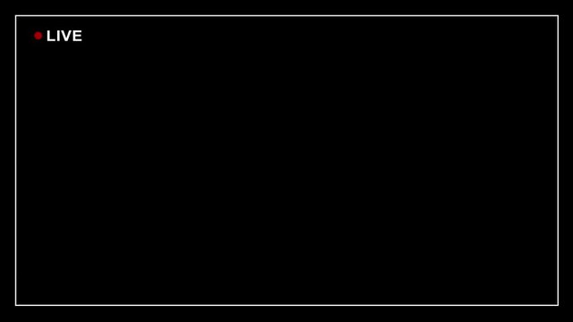 Live streaming sign icon animation, online camera recording overlay animation, Red live streaming symbol, live streaming, broadcasting- 4k black background icon animation