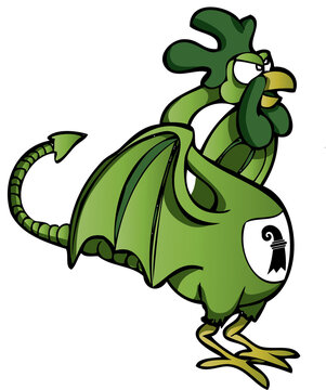 The Baselisk, the legendary dragon-like creature that serves as a traditional symbol of Basel, Switzerland