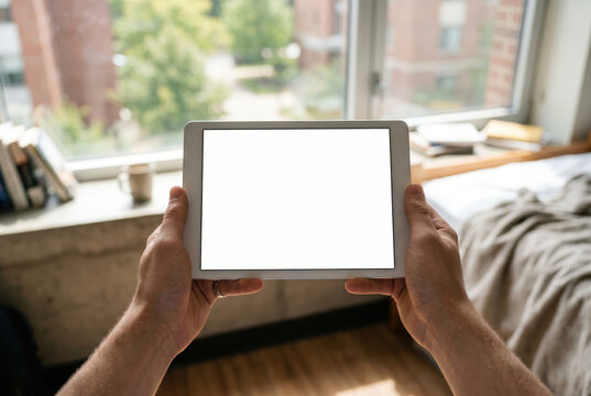 Holding generic e reader over textbooks