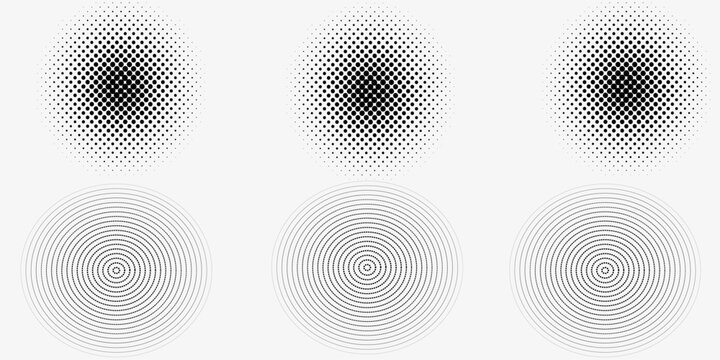 Halftone dotted abstract background. Grain gradient texture background with dots. Noise Stipple pointillism pattern. Sand, grain, grunge stipple effect.