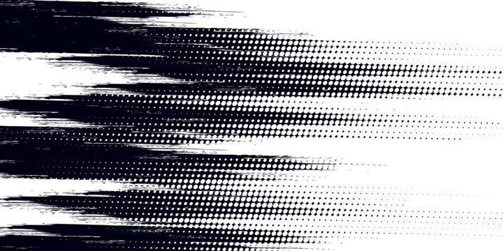 Dots halftone white and blue color pattern gradient grunge texture background.