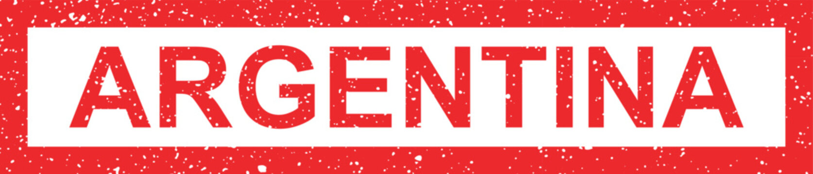 Bold red argentina text on festive confetti background