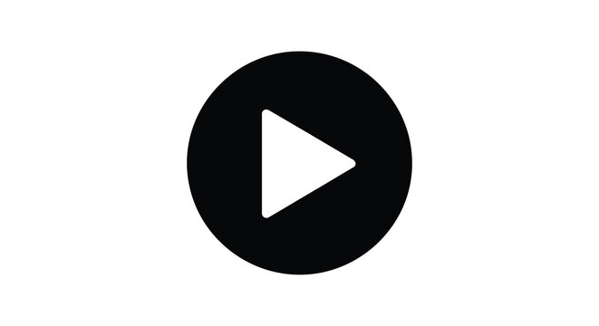 play button silhouette triangle circle icon symbol
