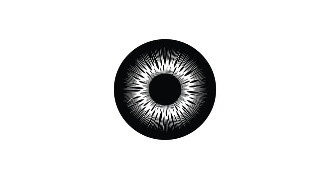 eye iris silhouette pupil ocular vision sight