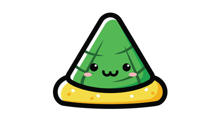 Cute Cartoon Sushi Character Face. © Surya