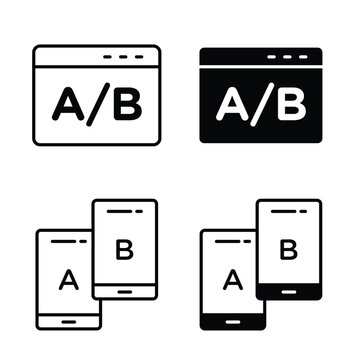 A B testing icon
