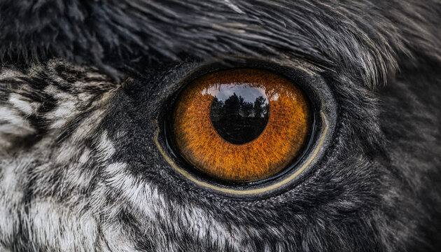 Javan Hawk Eagle Eye Macro Close Up