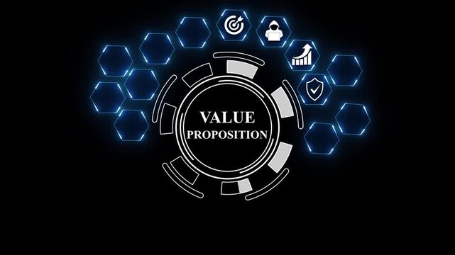 Value proposition, Internet and network concept. Coaching mentoring business training development.4k animation,,motion video