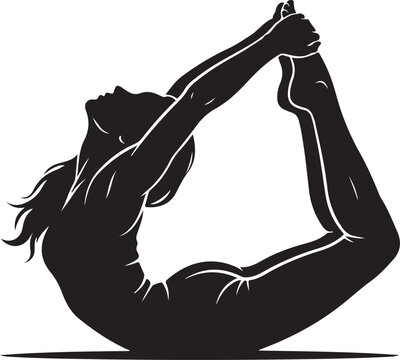 Woman doing yoga backbend stretch pose