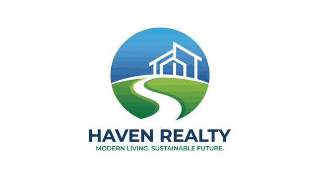 Haven Realty logo with house and landscape.