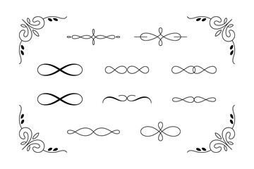Hand drawn doodle line art of knots and rope patterns in sketch style © Unnati