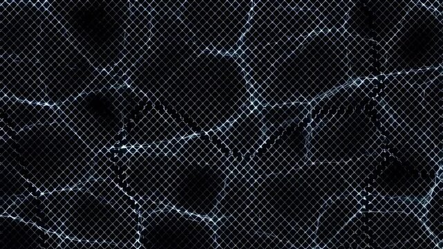 Dynamic electric wave patterns evolving in abstract motion over time