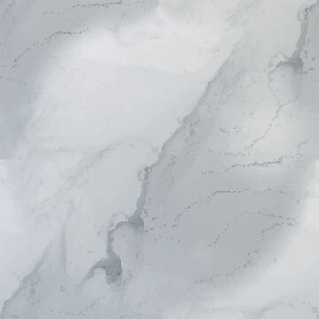 Gray Marble Wall Pattern. Dirty Alcohol Ink Watercolor. Vector Abstract Template. Dark Water Color Marble. Dark Elegant Granite. Dark Marble Watercolor. Gray Abstract Background. Dirty Rock Paint.