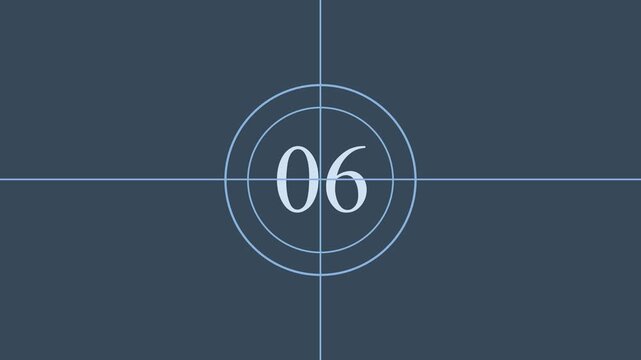 10 Seconds Movie Countdown Animation Motion Graphics. countdown movie from 0 to 10 number old film timer count in grey retro style vintage video timer, best suitable for your cinema, movie .