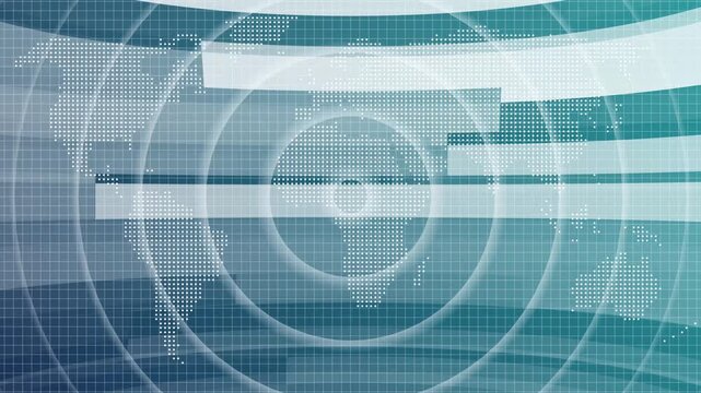 Breaking News Template intro for TV broadcast news show program, 3d virtual news studio green screen background and digital radio waves. Breaking News - Lower third live breaking news background 