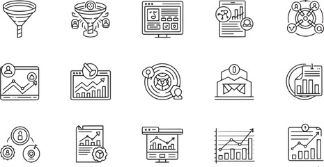 Product Launch Strategy Business Growth Scaling and Market Expansion Outline Icon Set © MSTNUSRATJAHAN