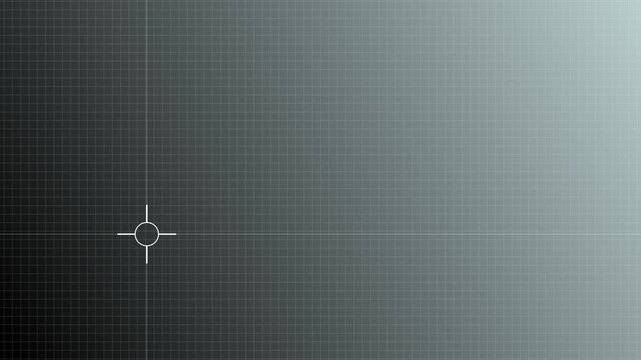 Target searching scope and scanning element theme, Futuristic Crosshair Targeting Reticle on Black Background scope, hud hunting search concept, Crosshair, gun aim, sniper target. Camera viewfinder 4k