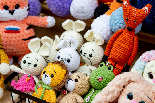 Part of a shop window with children's toys