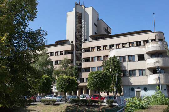 The Air Force Command building in Belgrade, Serbia, partially damaged during the NATO bombing in 1999