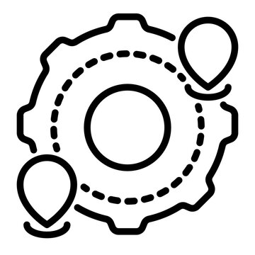 Travel icon, line icon style