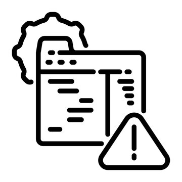 error icon, line icon style