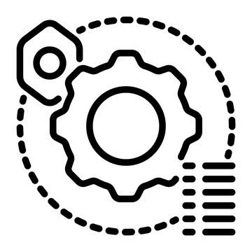 Maintenance icon, line icon style