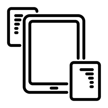 Tablet icon, line icon style