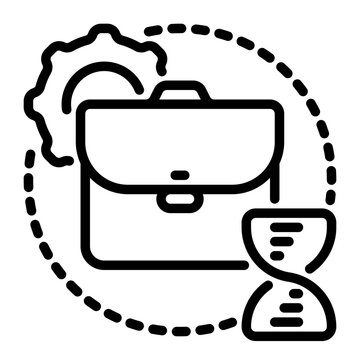 working icon, line icon style