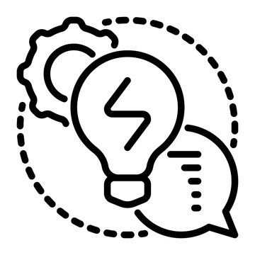 idea icon, line icon style