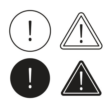 Exclamation button icon
