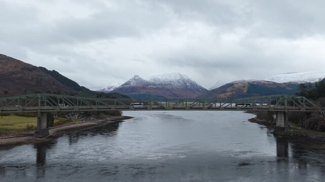 Ballachulish bridge crossing loch leven in scottish highlands