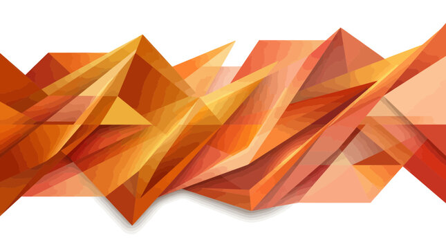 Abstract orange geometric background with sharp polygonal shapes